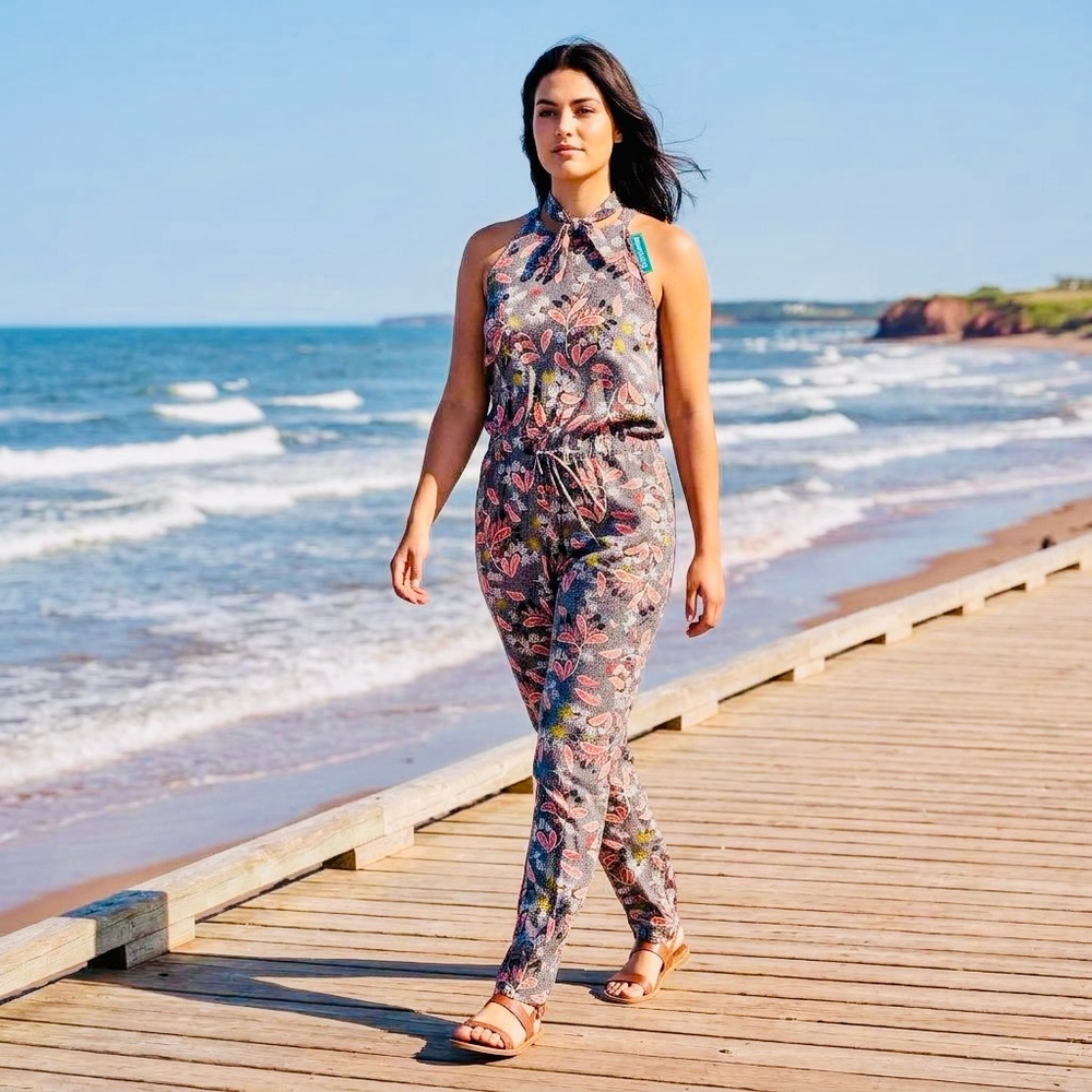 Chic Multicolor Floral Jumpsuit